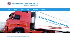 Desktop Screenshot of madhanpackersandmovers.com