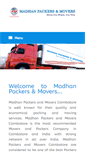 Mobile Screenshot of madhanpackersandmovers.com